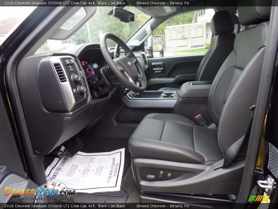 Jet Black Interior - 2018 Chevrolet Silverado 3500HD LTZ Crew Cab 4x4 Photo #19