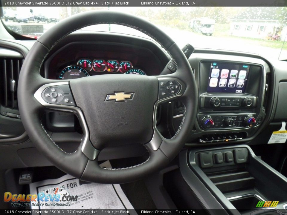 2018 Chevrolet Silverado 3500HD LTZ Crew Cab 4x4 Steering Wheel Photo #21