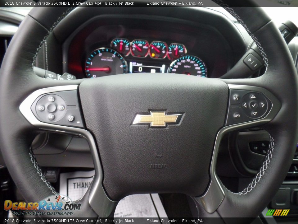 2018 Chevrolet Silverado 3500HD LTZ Crew Cab 4x4 Black / Jet Black Photo #22