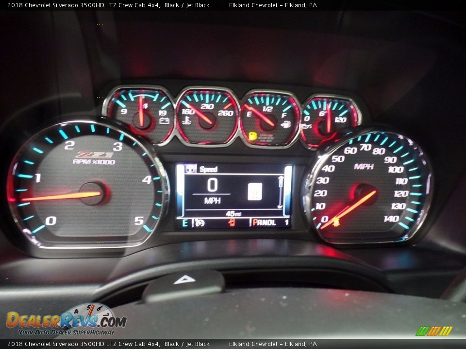 2018 Chevrolet Silverado 3500HD LTZ Crew Cab 4x4 Gauges Photo #28