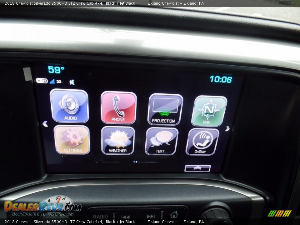 2018 Chevrolet Silverado 3500HD LTZ Crew Cab 4x4 Black / Jet Black Photo #30