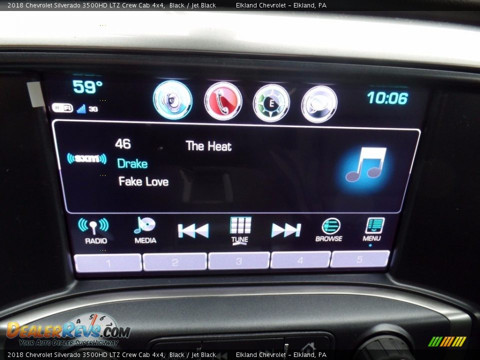 2018 Chevrolet Silverado 3500HD LTZ Crew Cab 4x4 Black / Jet Black Photo #31