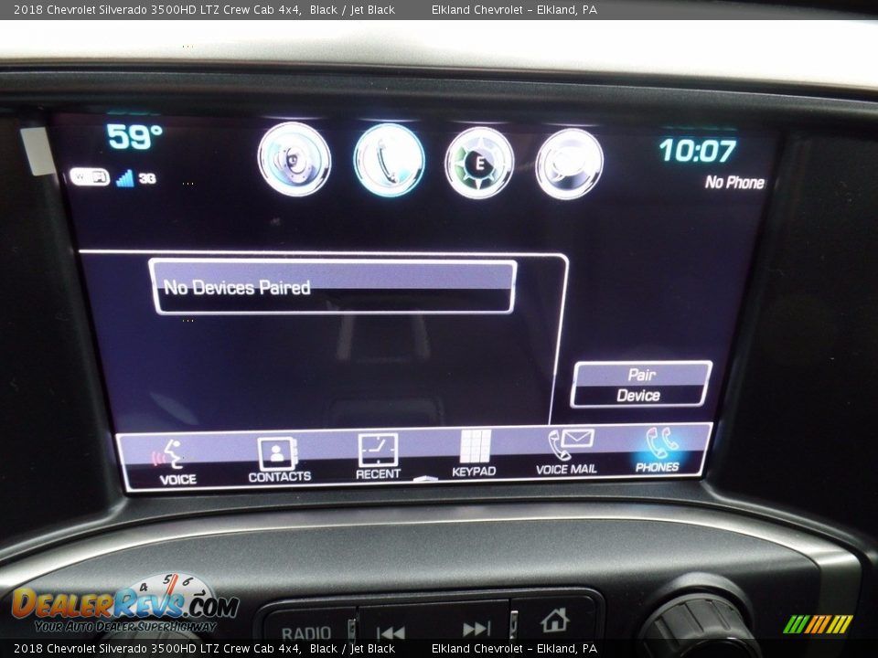 2018 Chevrolet Silverado 3500HD LTZ Crew Cab 4x4 Black / Jet Black Photo #32