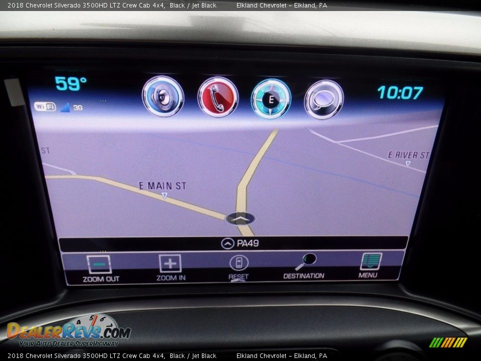 Navigation of 2018 Chevrolet Silverado 3500HD LTZ Crew Cab 4x4 Photo #33