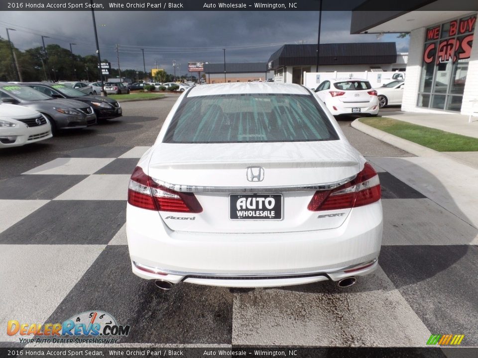 2016 Honda Accord Sport Sedan White Orchid Pearl / Black Photo #4