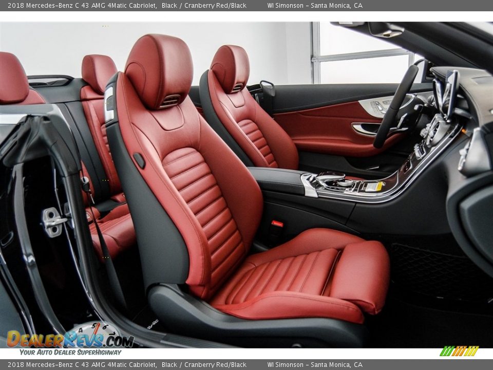 Cranberry Red/Black Interior - 2018 Mercedes-Benz C 43 AMG 4Matic Cabriolet Photo #2