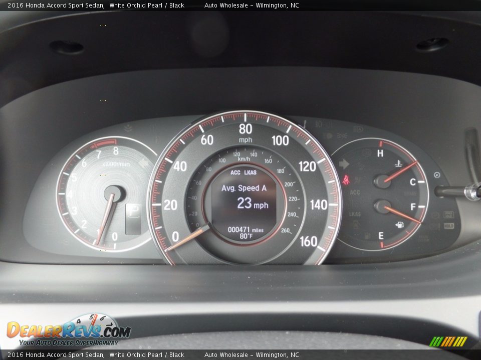 2016 Honda Accord Sport Sedan White Orchid Pearl / Black Photo #16