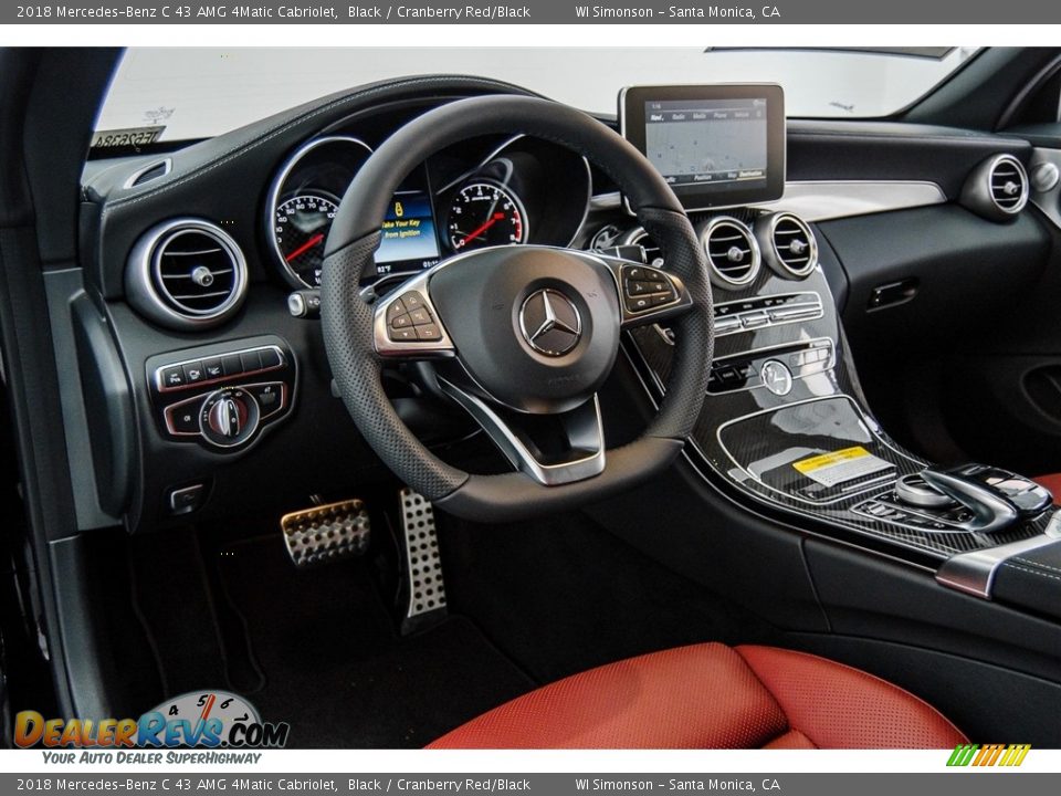 Dashboard of 2018 Mercedes-Benz C 43 AMG 4Matic Cabriolet Photo #6