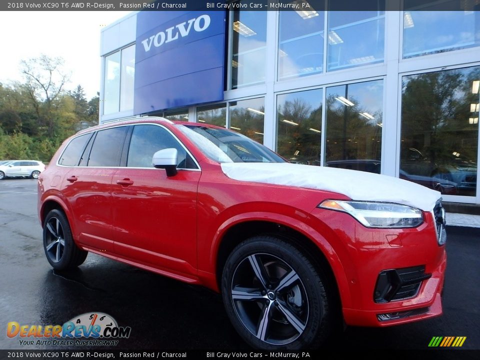 Front 3/4 View of 2018 Volvo XC90 T6 AWD R-Design Photo #1