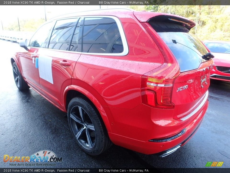 2018 Volvo XC90 T6 AWD R-Design Passion Red / Charcoal Photo #4