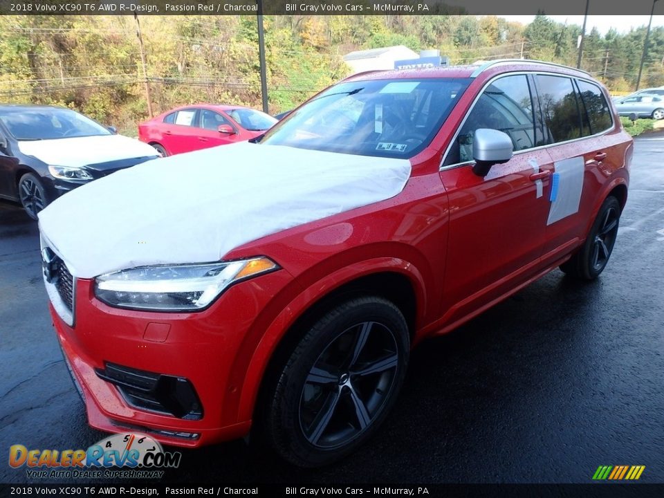 2018 Volvo XC90 T6 AWD R-Design Passion Red / Charcoal Photo #5