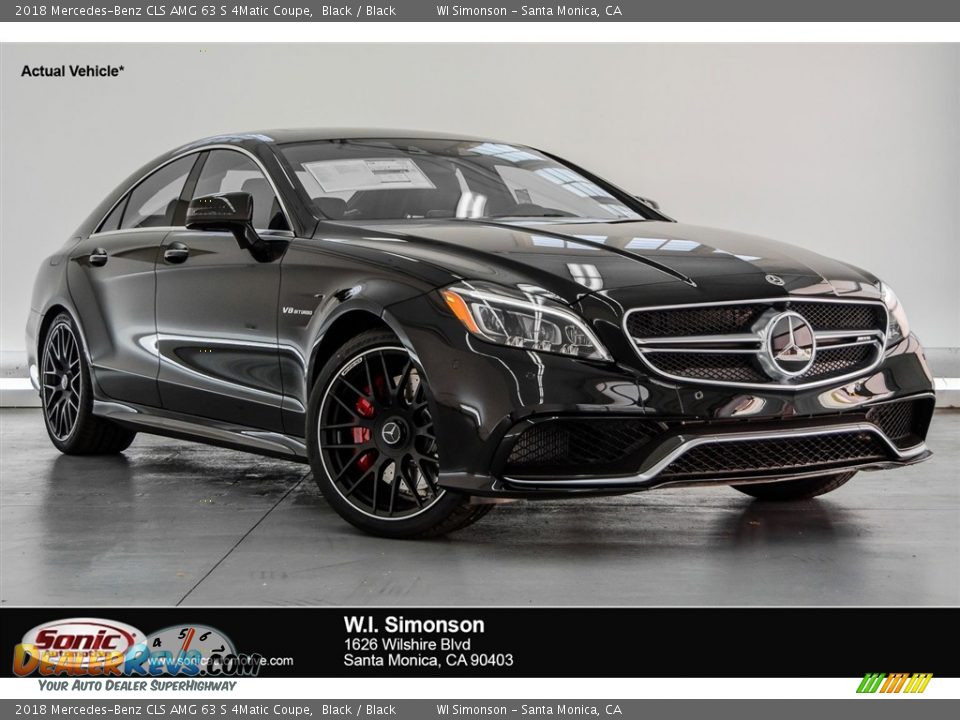 2018 Mercedes-Benz CLS AMG 63 S 4Matic Coupe Black / Black Photo #1