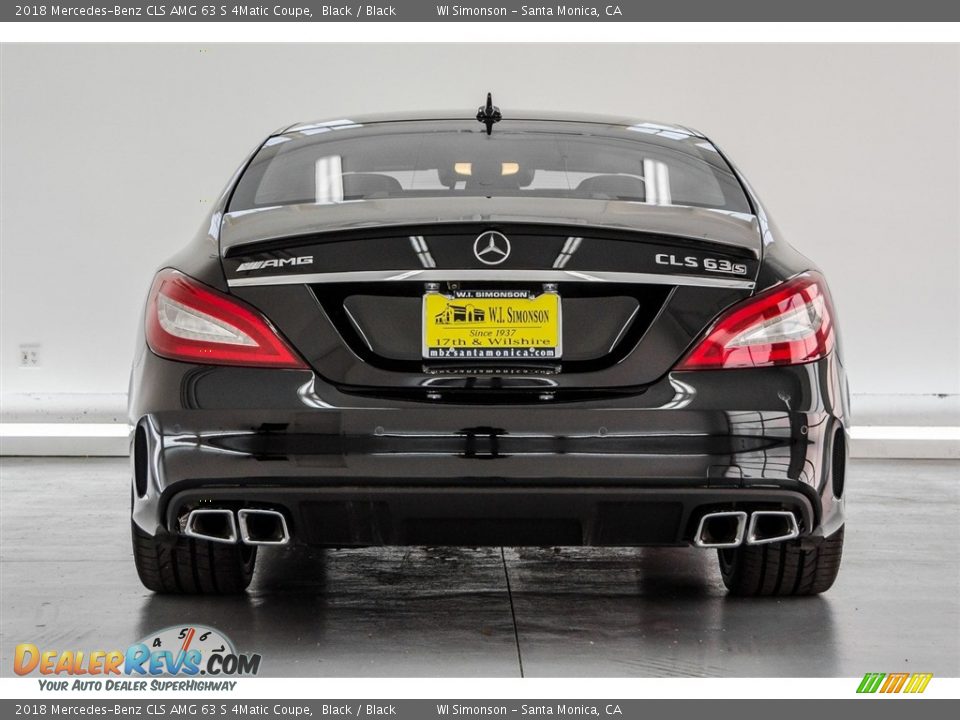 2018 Mercedes-Benz CLS AMG 63 S 4Matic Coupe Black / Black Photo #4