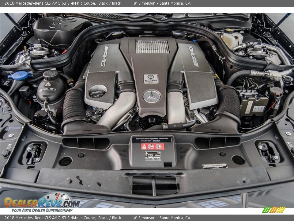 2018 Mercedes-Benz CLS AMG 63 S 4Matic Coupe 5.5 Liter AMG biturbo DOHC 32-Valve VVT V8 Engine Photo #8
