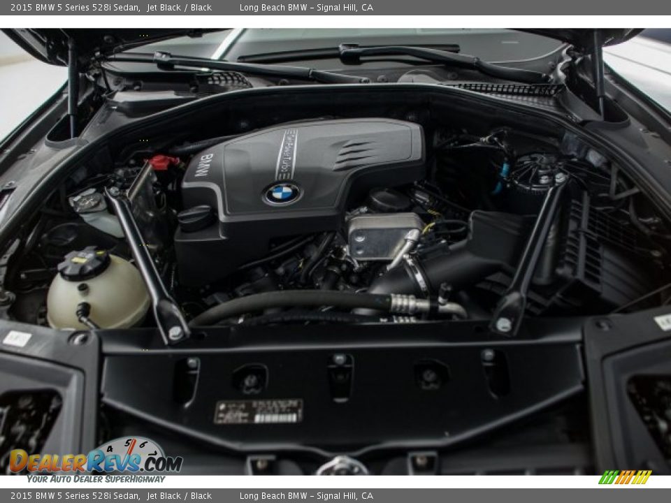 2015 BMW 5 Series 528i Sedan Jet Black / Black Photo #9
