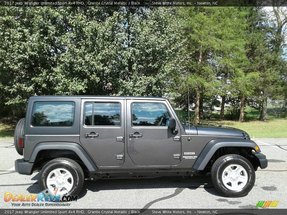 2017 Jeep Wrangler Unlimited Sport 4x4 RHD Granite Crystal Metallic / Black Photo #1