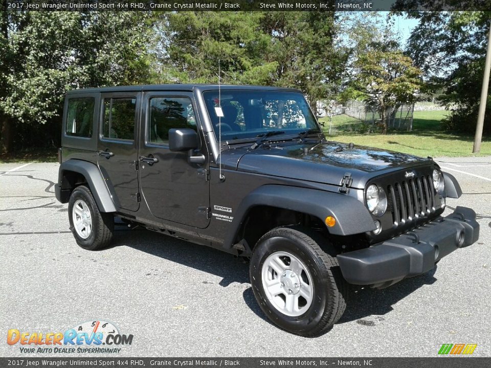 2017 Jeep Wrangler Unlimited Sport 4x4 RHD Granite Crystal Metallic / Black Photo #2