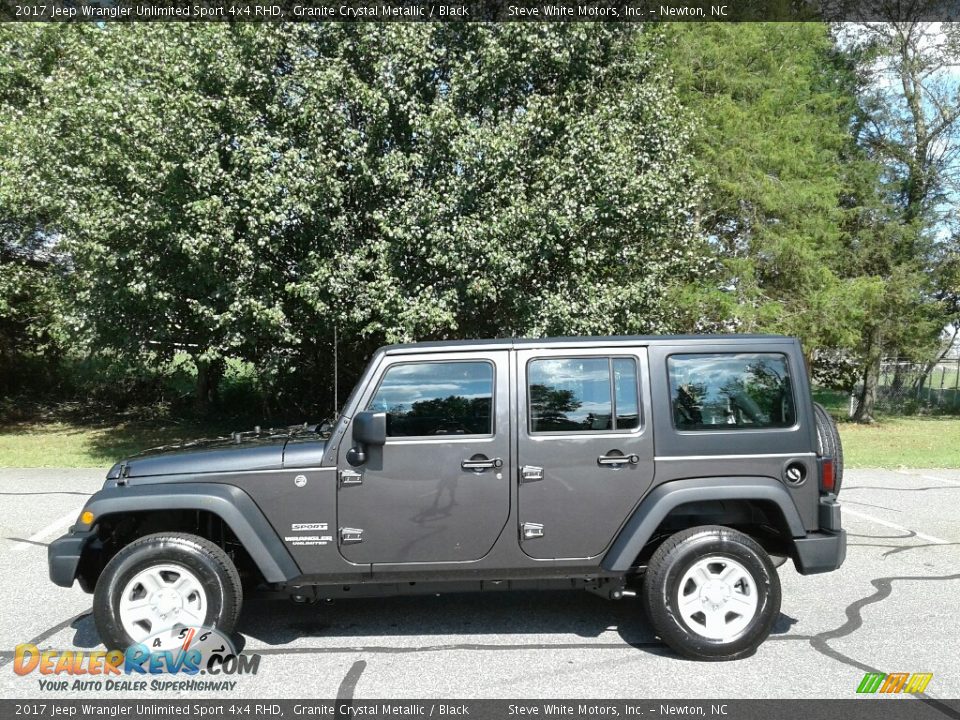 2017 Jeep Wrangler Unlimited Sport 4x4 RHD Granite Crystal Metallic / Black Photo #5