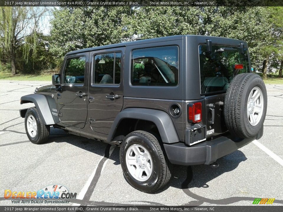 2017 Jeep Wrangler Unlimited Sport 4x4 RHD Granite Crystal Metallic / Black Photo #6