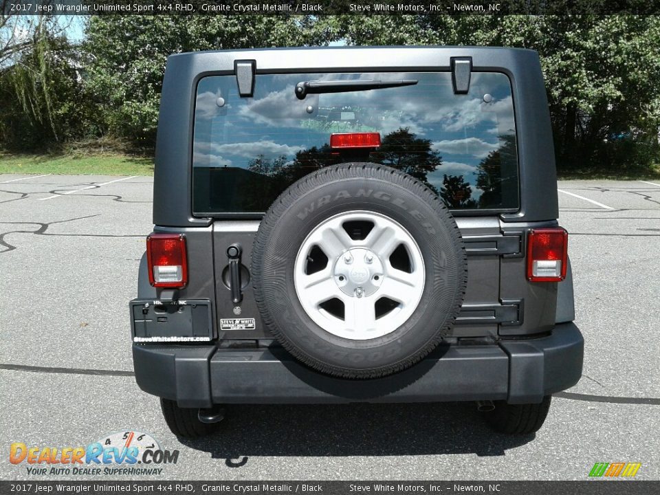 2017 Jeep Wrangler Unlimited Sport 4x4 RHD Granite Crystal Metallic / Black Photo #7