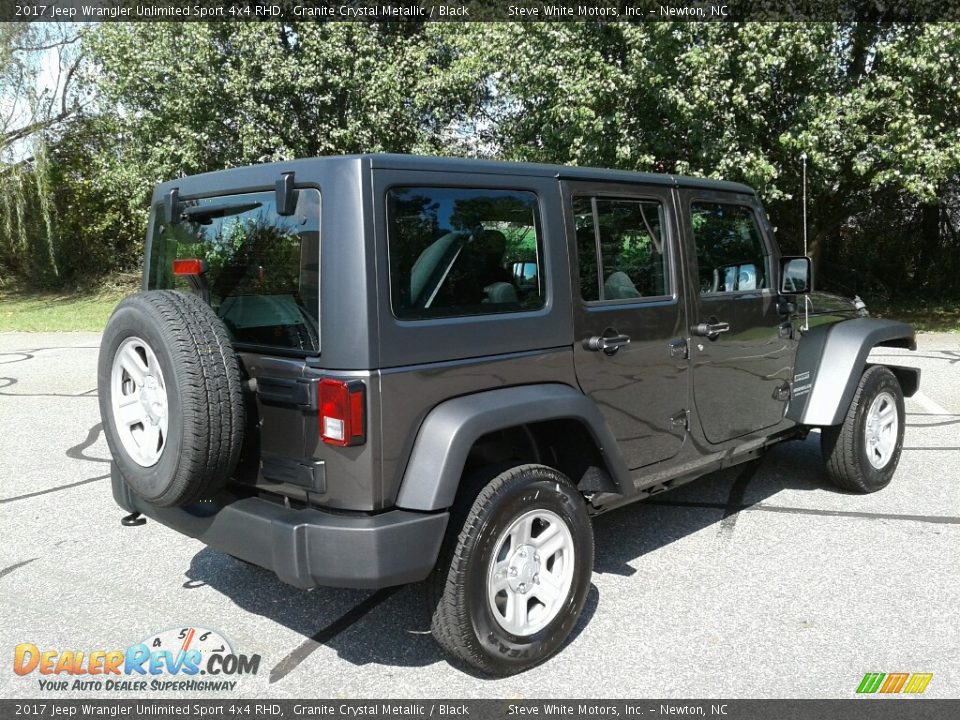 2017 Jeep Wrangler Unlimited Sport 4x4 RHD Granite Crystal Metallic / Black Photo #8