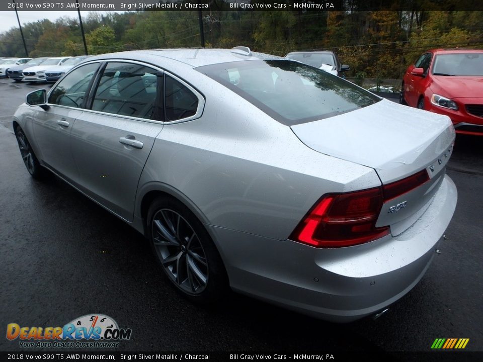2018 Volvo S90 T5 AWD Momentum Bright Silver Metallic / Charcoal Photo #4