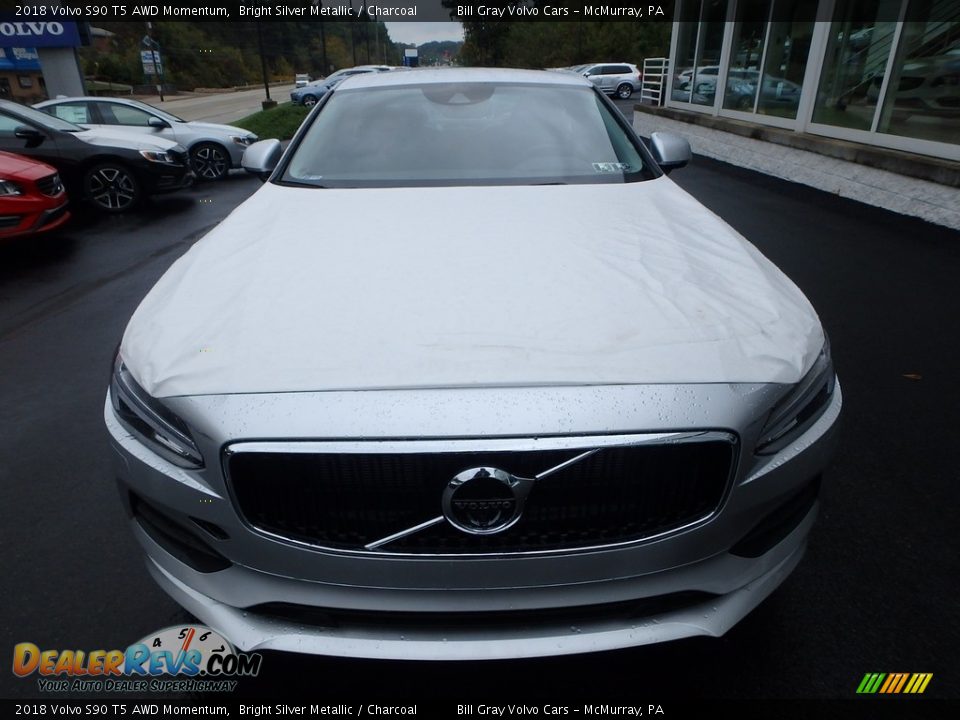 2018 Volvo S90 T5 AWD Momentum Bright Silver Metallic / Charcoal Photo #6