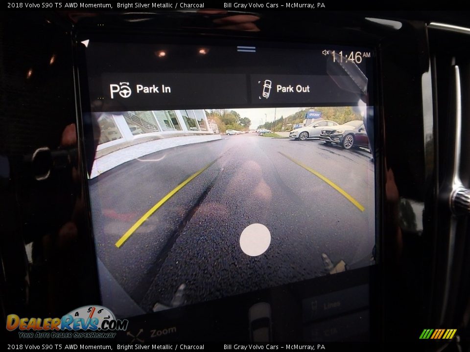 2018 Volvo S90 T5 AWD Momentum Bright Silver Metallic / Charcoal Photo #15
