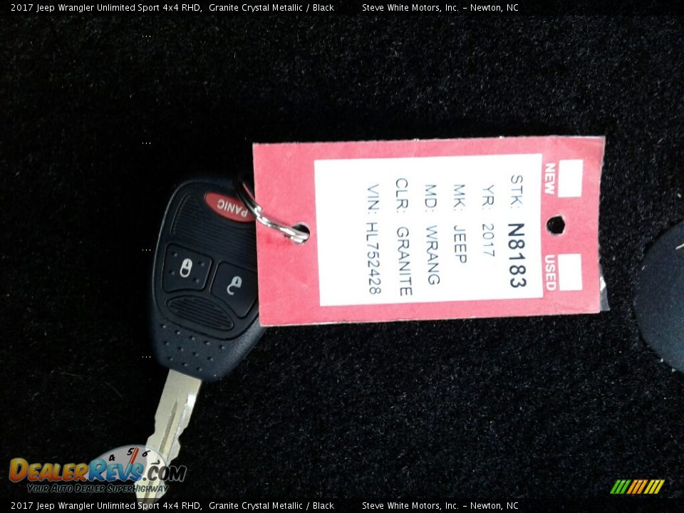 2017 Jeep Wrangler Unlimited Sport 4x4 RHD Granite Crystal Metallic / Black Photo #23