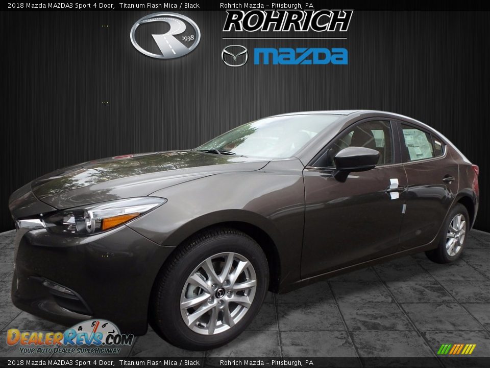 2018 Mazda MAZDA3 Sport 4 Door Titanium Flash Mica / Black Photo #4