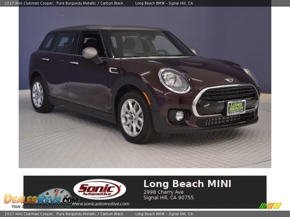 2017 Mini Clubman Cooper Pure Burgundy Metallic / Carbon Black Photo #1
