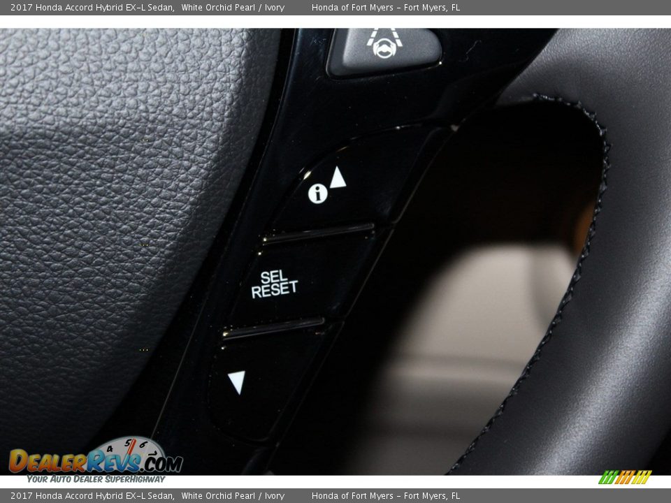 2017 Honda Accord Hybrid EX-L Sedan White Orchid Pearl / Ivory Photo #17
