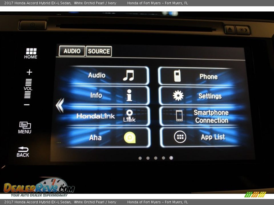2017 Honda Accord Hybrid EX-L Sedan White Orchid Pearl / Ivory Photo #21