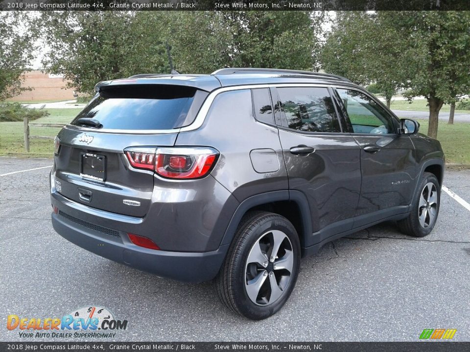2018 Jeep Compass Latitude 4x4 Granite Crystal Metallic / Black Photo #6
