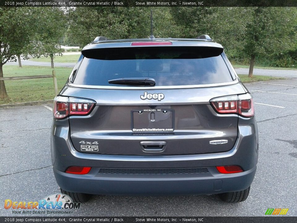 2018 Jeep Compass Latitude 4x4 Granite Crystal Metallic / Black Photo #7