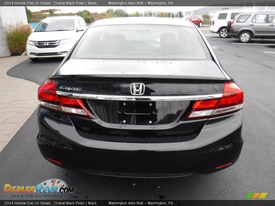 2014 Honda Civic LX Sedan Crystal Black Pearl / Black Photo #8