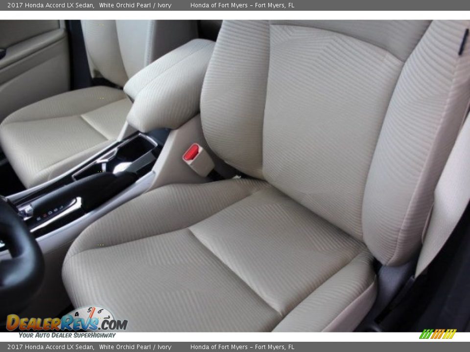 2017 Honda Accord LX Sedan White Orchid Pearl / Ivory Photo #9