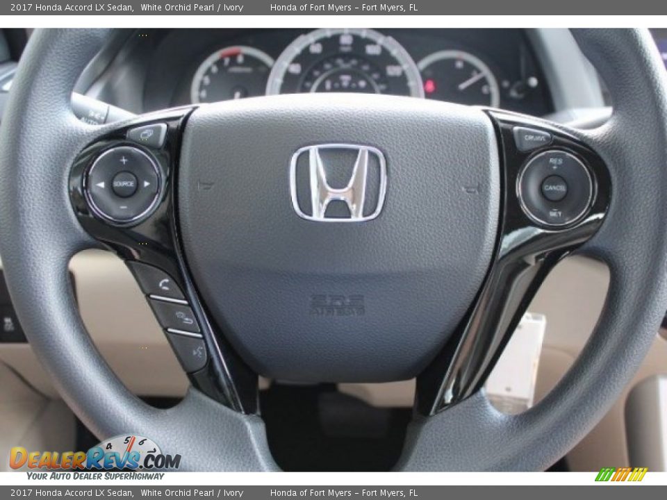 2017 Honda Accord LX Sedan White Orchid Pearl / Ivory Photo #11