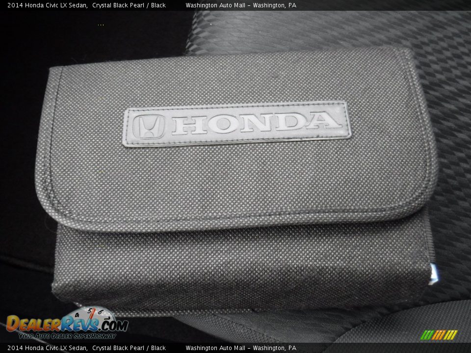 2014 Honda Civic LX Sedan Crystal Black Pearl / Black Photo #22