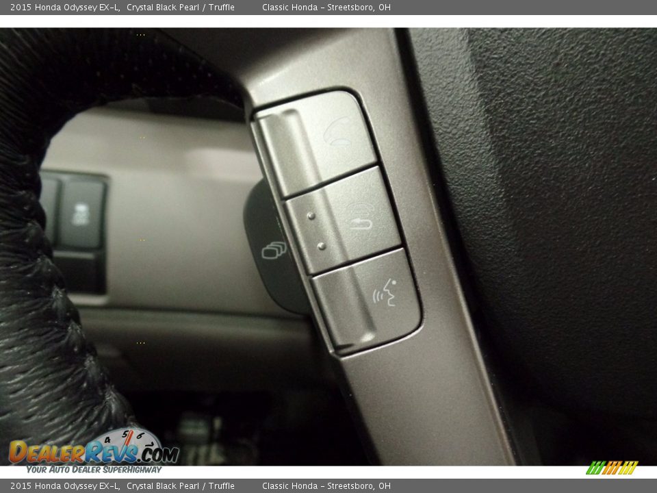 2015 Honda Odyssey EX-L Crystal Black Pearl / Truffle Photo #33