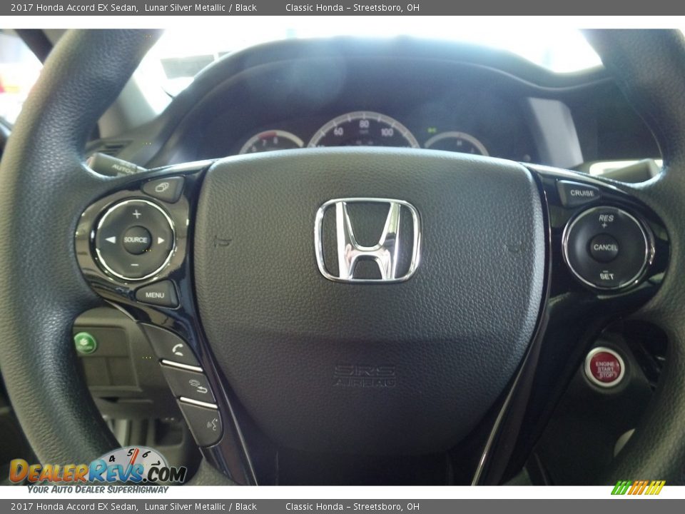 2017 Honda Accord EX Sedan Lunar Silver Metallic / Black Photo #10