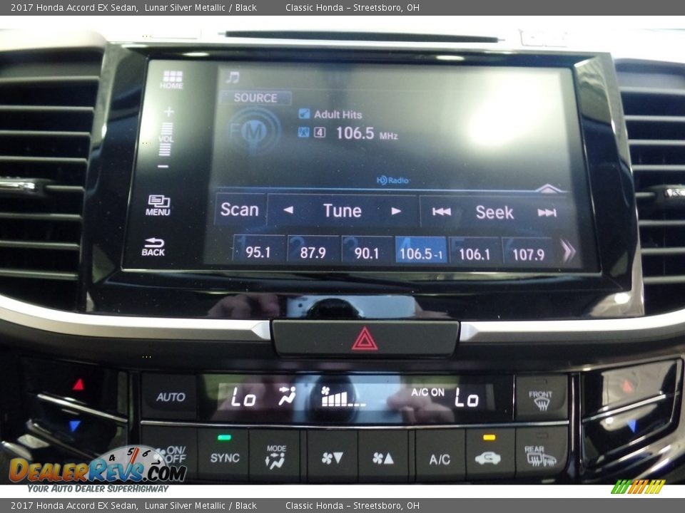 2017 Honda Accord EX Sedan Lunar Silver Metallic / Black Photo #12