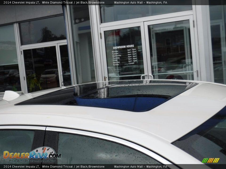 2014 Chevrolet Impala LT White Diamond Tricoat / Jet Black/Brownstone Photo #3