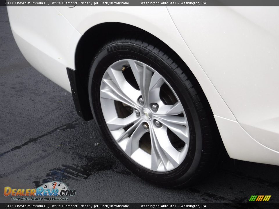 2014 Chevrolet Impala LT White Diamond Tricoat / Jet Black/Brownstone Photo #10