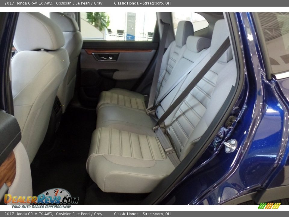 2017 Honda CR-V EX AWD Obsidian Blue Pearl / Gray Photo #10