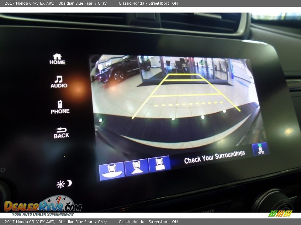 2017 Honda CR-V EX AWD Obsidian Blue Pearl / Gray Photo #13