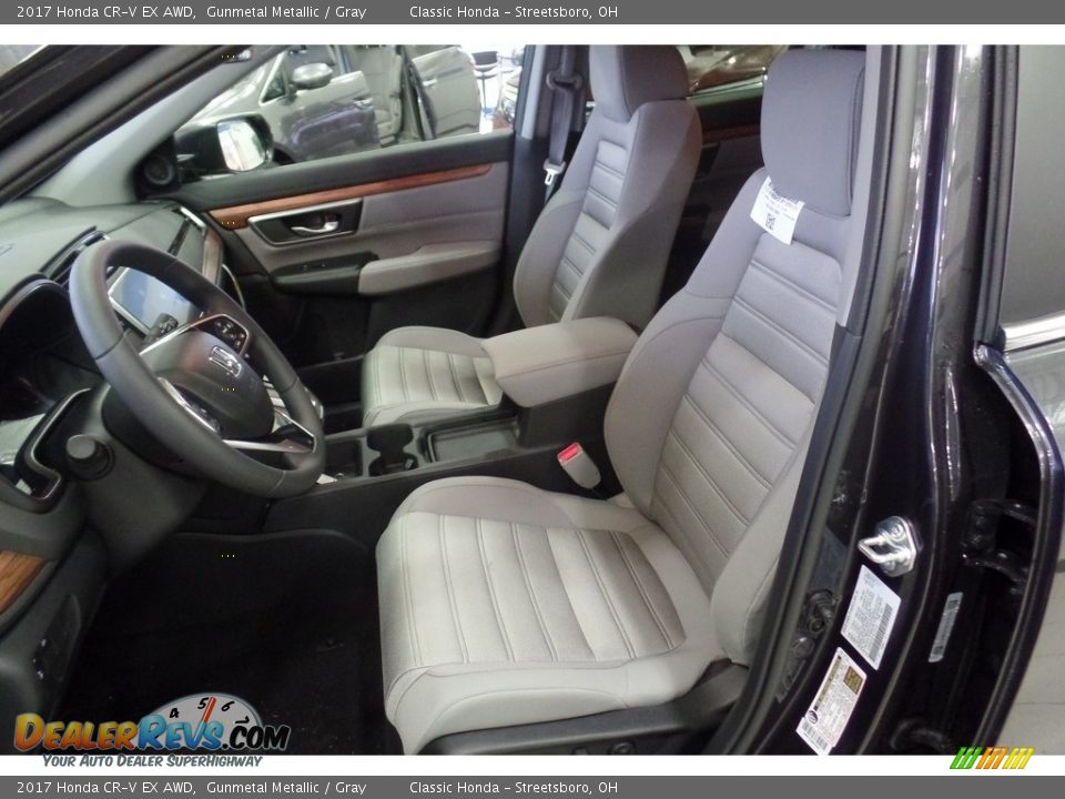 2017 Honda CR-V EX AWD Gunmetal Metallic / Gray Photo #6