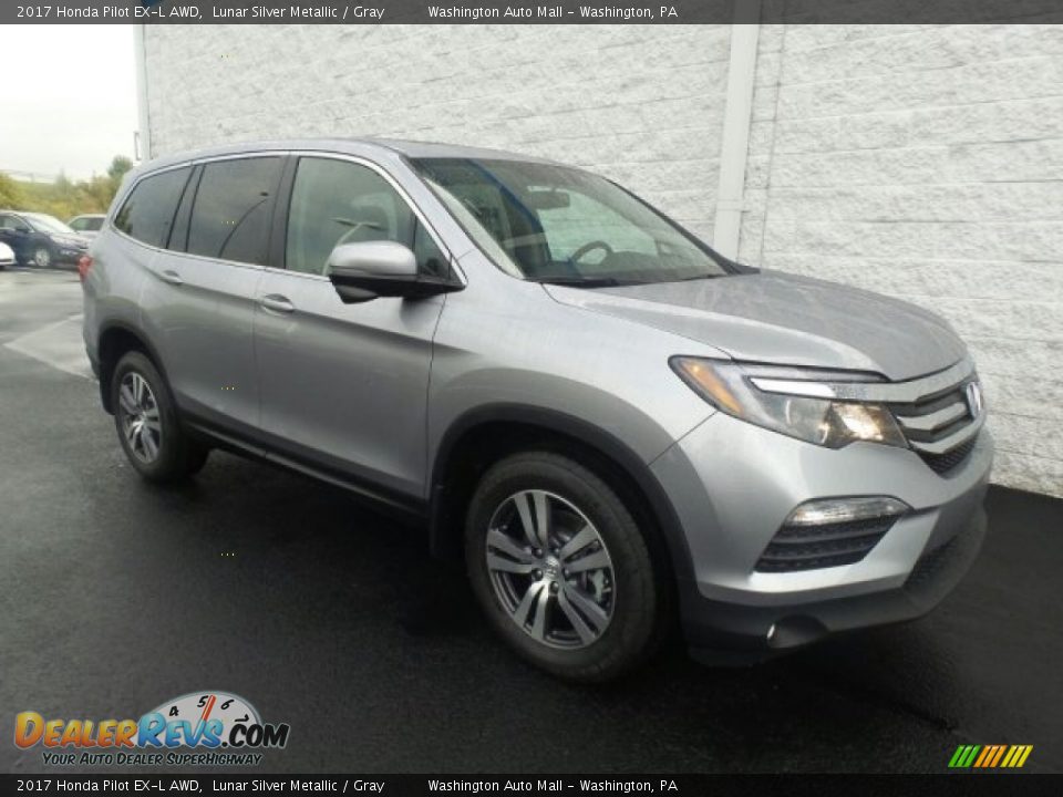 2017 Honda Pilot EX-L AWD Lunar Silver Metallic / Gray Photo #1