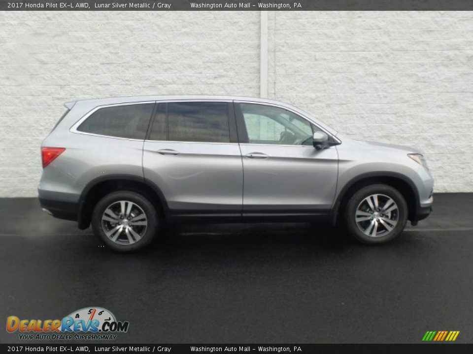 2017 Honda Pilot EX-L AWD Lunar Silver Metallic / Gray Photo #2