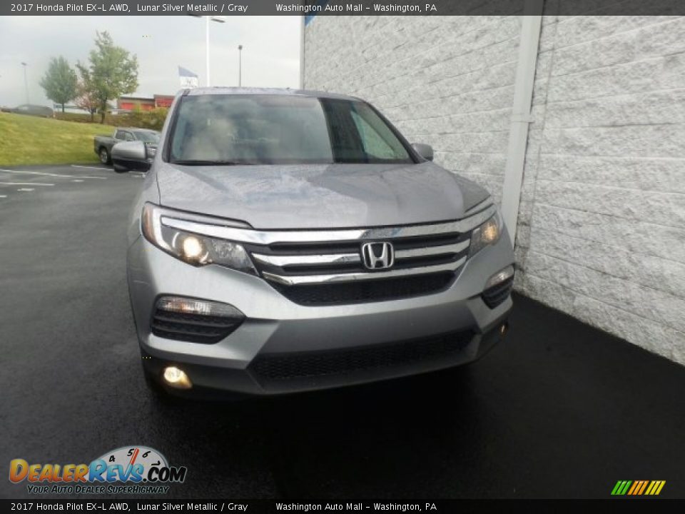 2017 Honda Pilot EX-L AWD Lunar Silver Metallic / Gray Photo #3